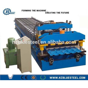 Step Steel Glazed Tile Roll Machine formant, différentes formes Roofing Tile Panel Making Machine